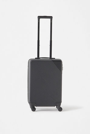 Textured Hardcase Trolley Bag with Retractable Handle and Combination Lock-mxmen-bagsandwallets-luggage-0