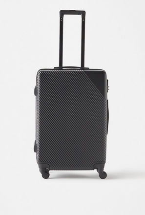 Textured Hardcase Trolley Bag with Retractable Handle and Combination Lock-mxmen-bagsandwallets-luggage-3