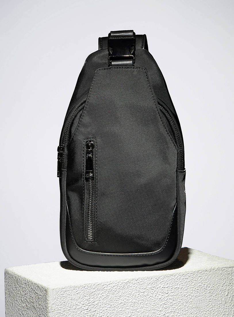 Plain Backpack with Adjustable Sling Strap-Bags-image-0
