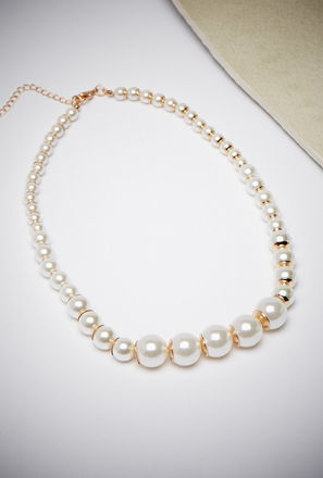 Pearl Embellished Necklace with Lobster Clasp Closure-mxwomen-accessories-jewellery-necklacesandpendants-3