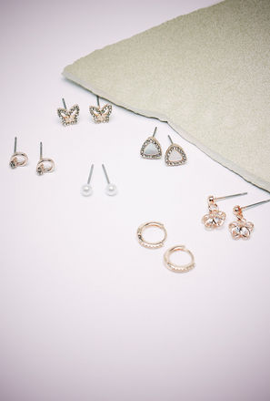 حلقان مزينة - طقم من 6-mxkids-accessories-girls-jewellery-earrings-2