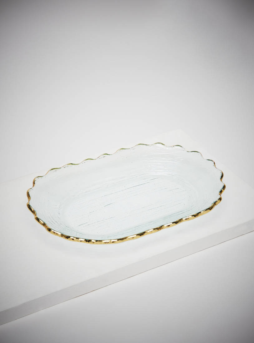 Decorative Glass Plate - 24x15.5x2.5 cm-Home Décor-image-1
