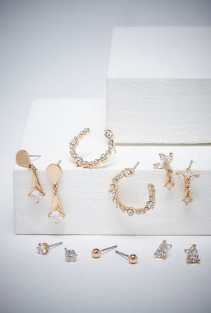 Pack of 6 - Assorted Earrings with Pushback Closure-mxwomen-accessories-jewellery-earrings-3