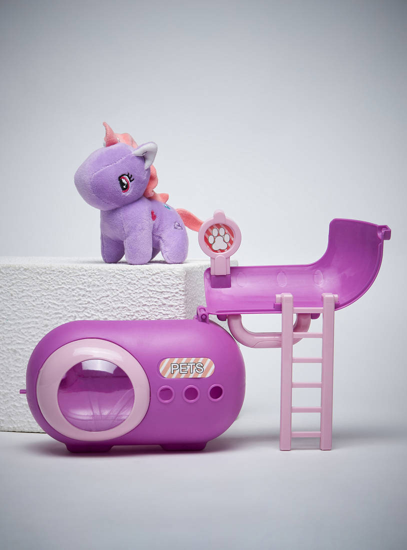 لعبة حيوان أليف مخملي مع حقيبة حمل-ألعاب الرضّع-image-0