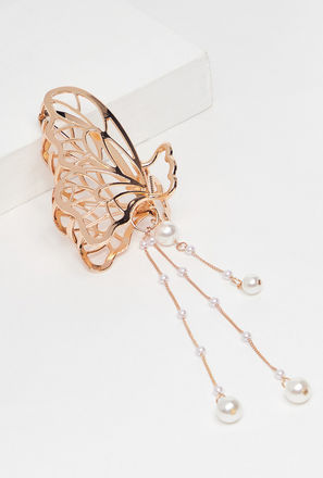 Pearl Embellished Butterfly Hair Clamp-mxwomen-accessories-hairaccessories-clampsandbarrette-1
