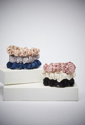 Pack of 6 - Plain Hair Scrunchie-mxwomen-accessories-hairaccessories-elasticroundbands-3