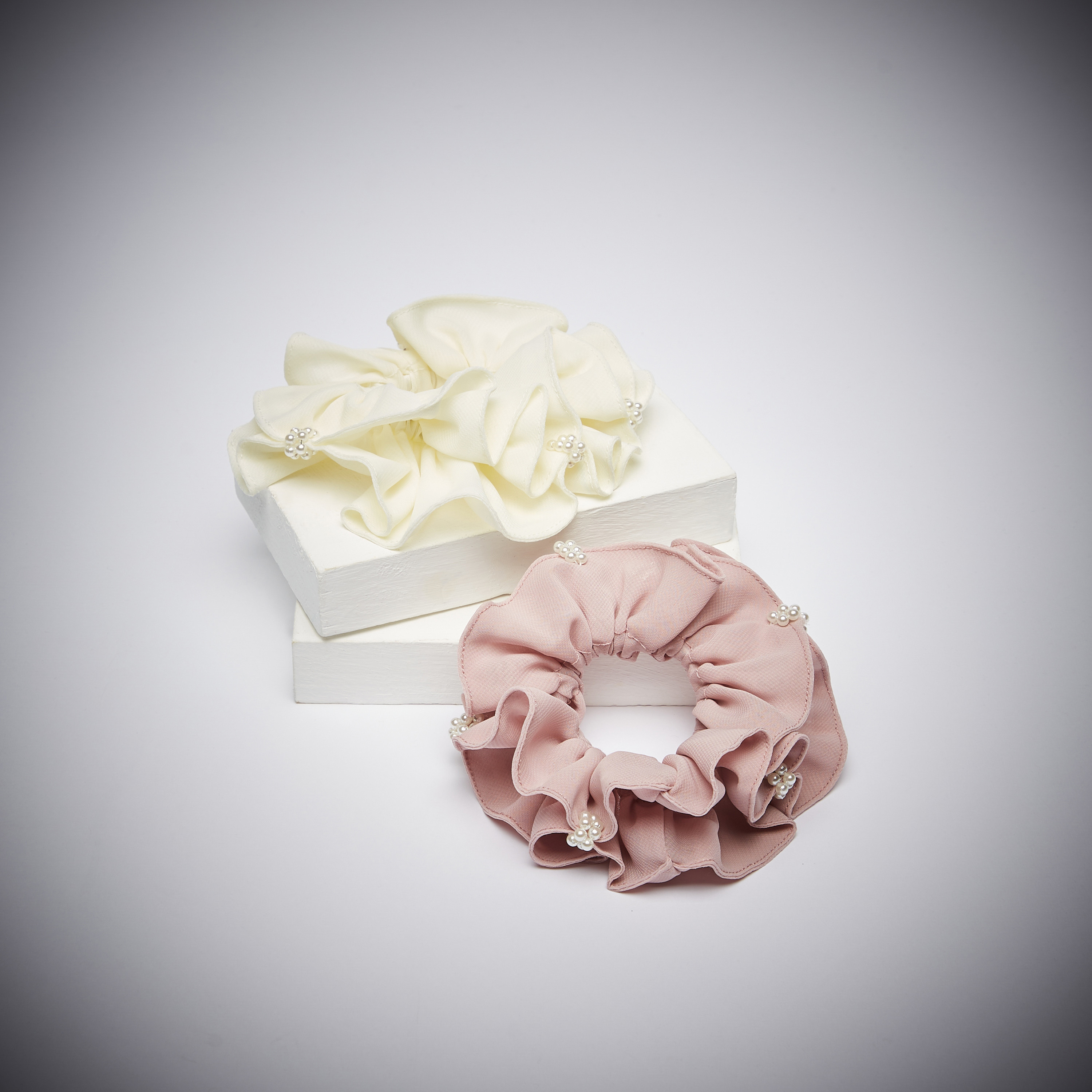 White scrunchie online