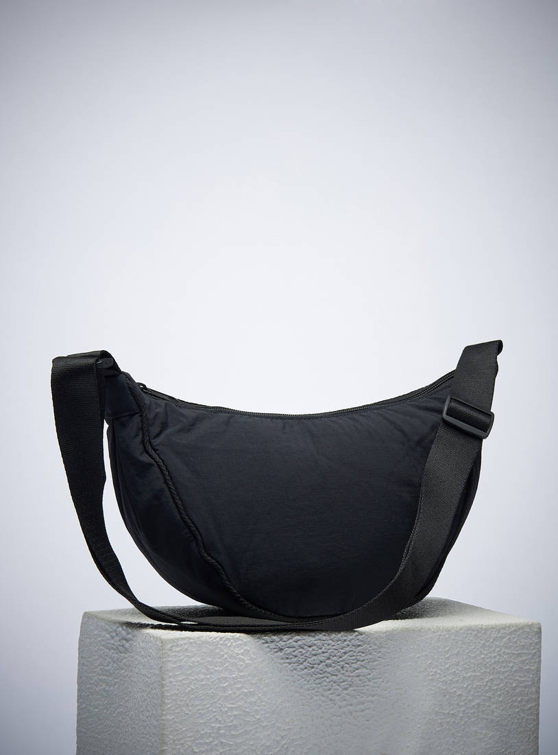 Plain Crossbody Bag with Adjustable Strap-Bags-image-0