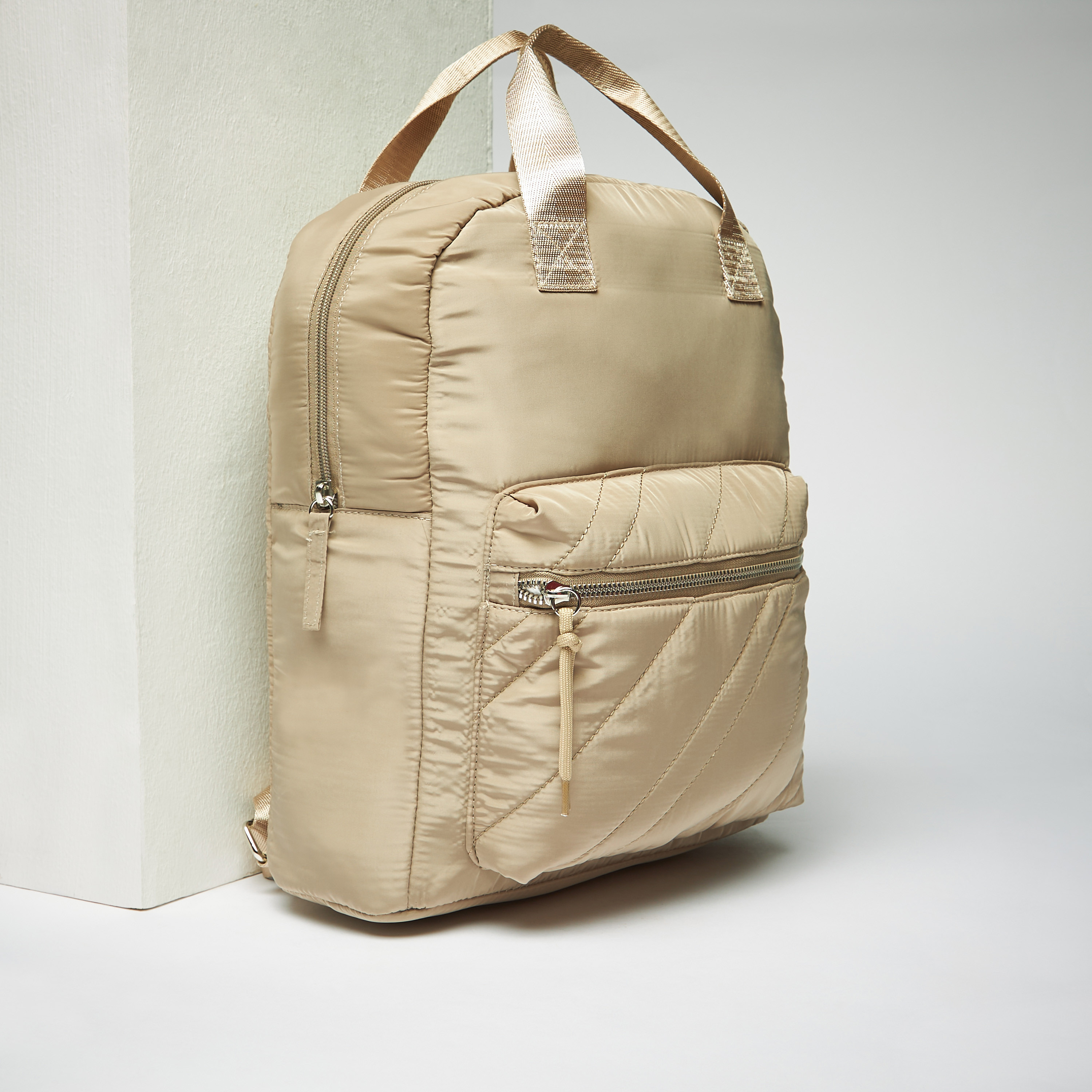 Shop Plain Travel Backpack with Adjustable Shoulder Straps
