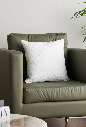 Foil Print Filled Cushion - 45x45 cm-mxhome-homefurnishings-cushionsandpillows-cushions-1