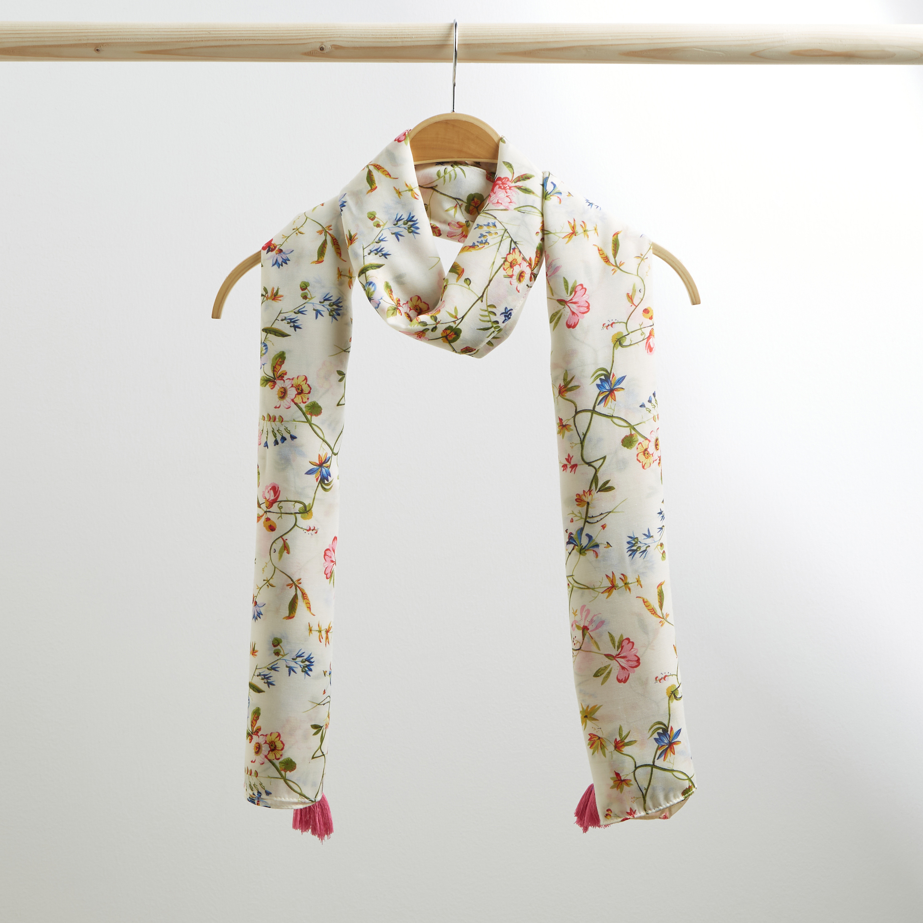 Floral scarves store