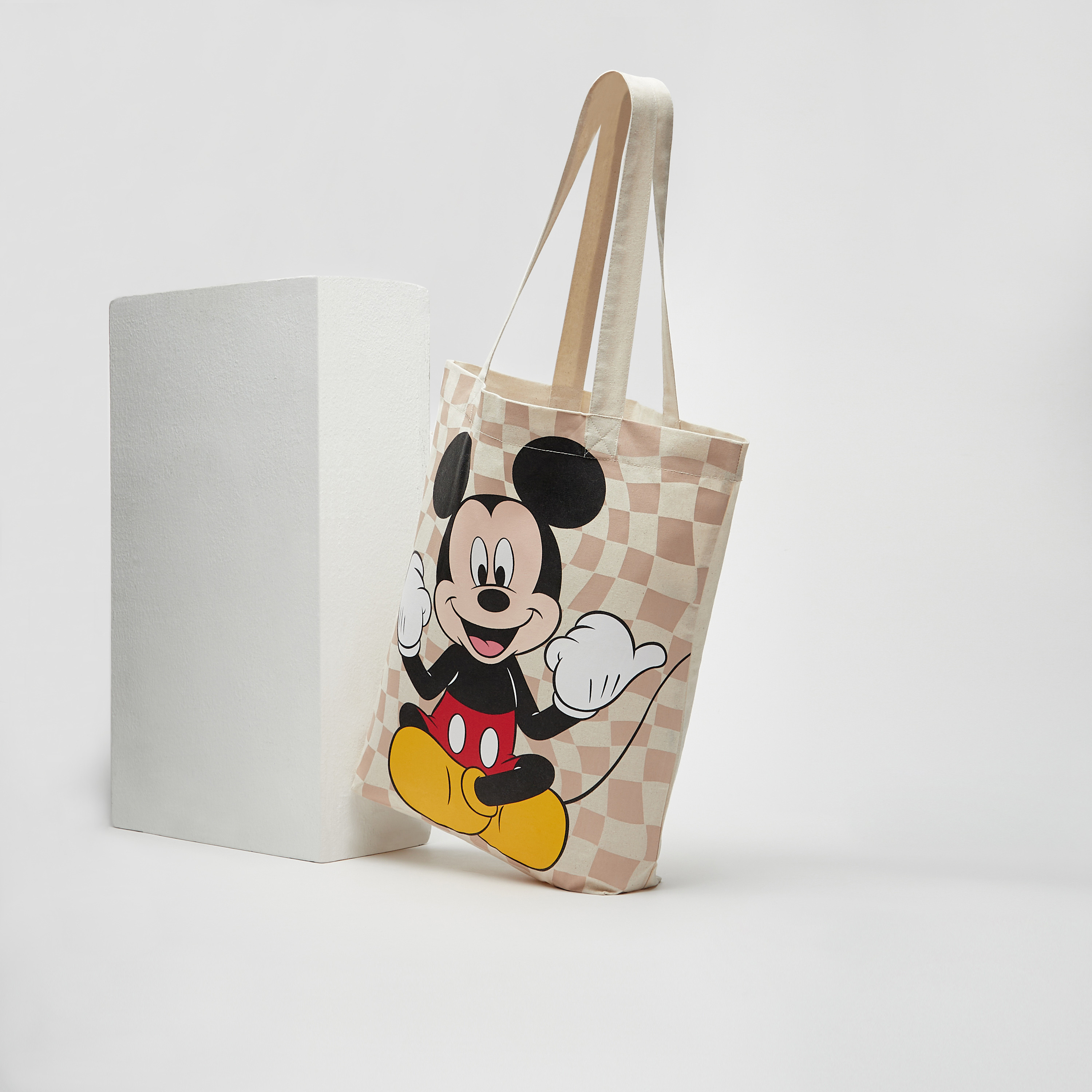Shop Mickey Mouse Print Fabric Tote Bag Online | Max UAE