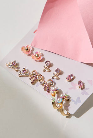 Pack of 6 - Assorted Earrings-mxkids-accessories-girls-jewellery-earrings-0