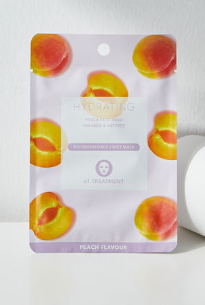 Hydrating Peach Face Mask Sheet-lsbeauty-skincare-masks-face-0