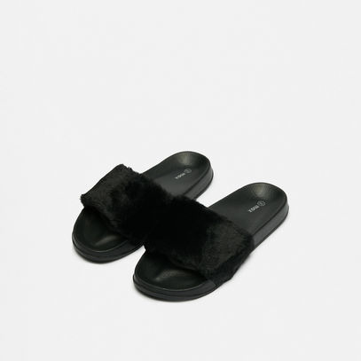 Plush Slide Slippers