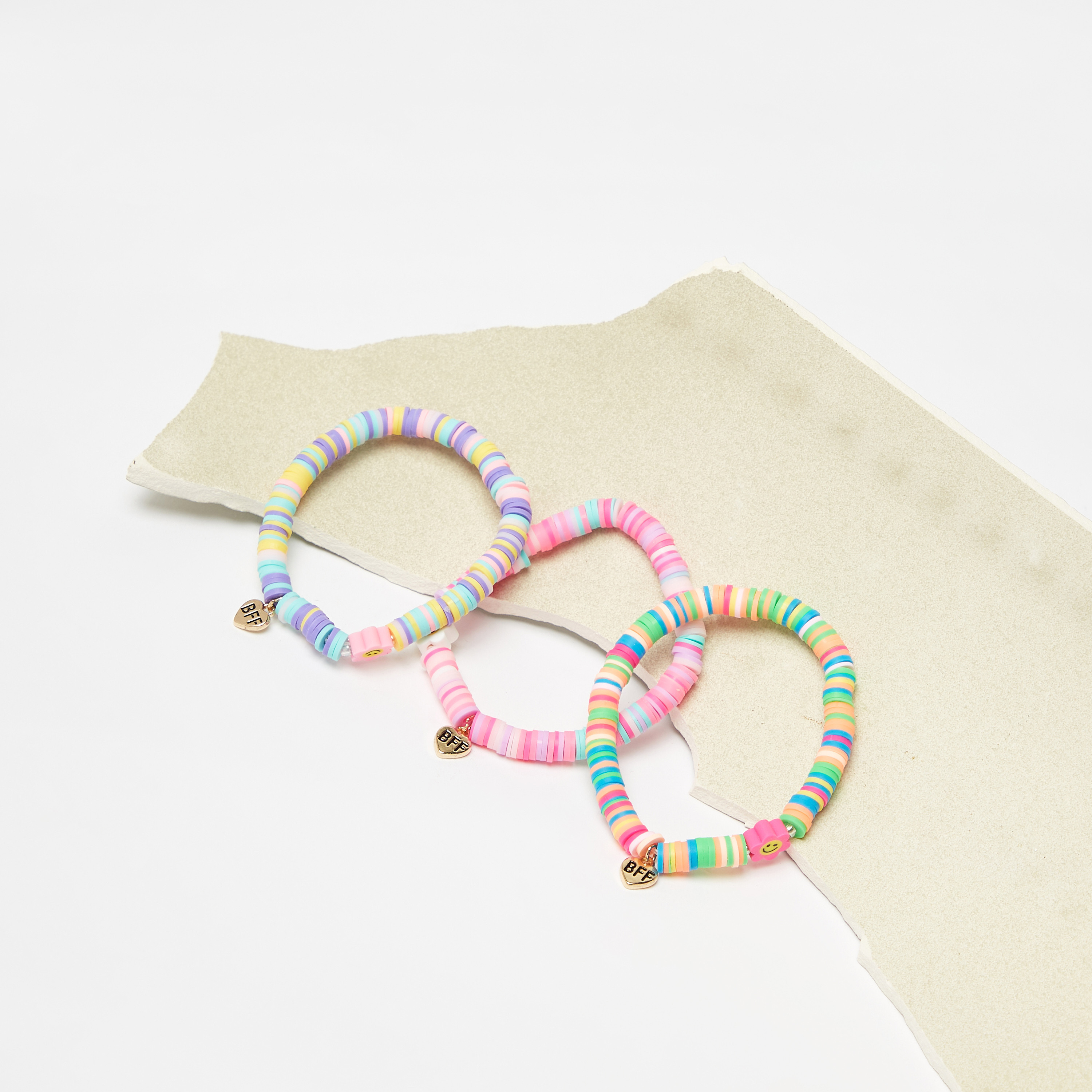 Buy The Children's Place Girls Girls Assorted Multi Colour Emoji 'BFF' Mood  Bracelet 2-Pack - NNNOW.com