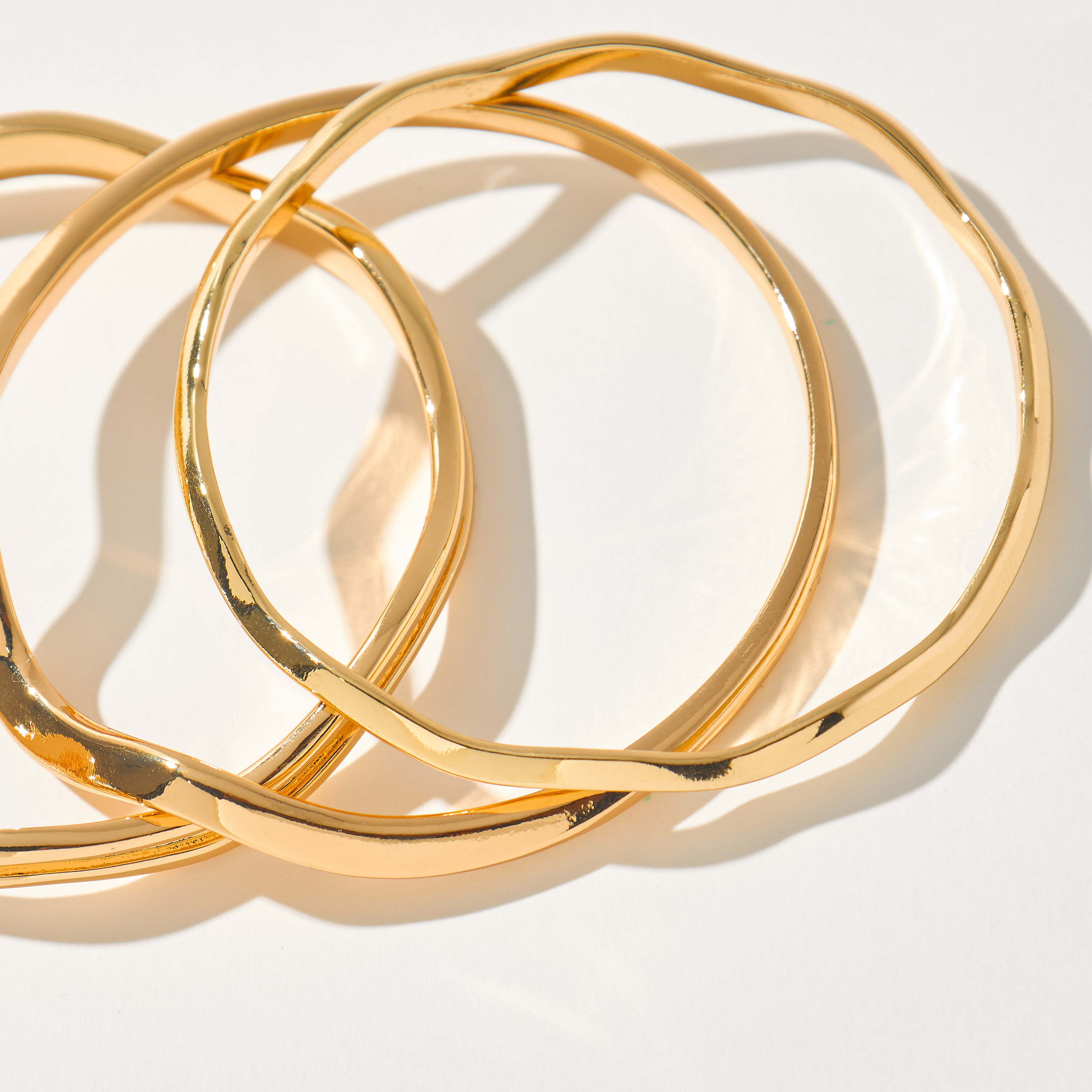 Shop Pack of 3 Metallic Bangles Online Max Bahrain