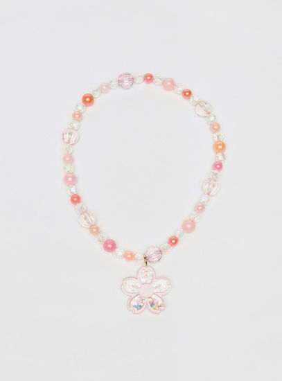 Bead Embellished Necklace and Bracelet Set