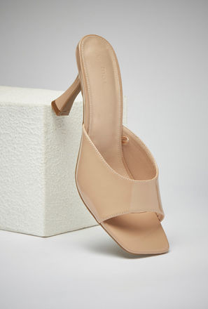 Plain Slip-On Sandals with Stiletto Heels-mxwomen-shoes-sandals-0