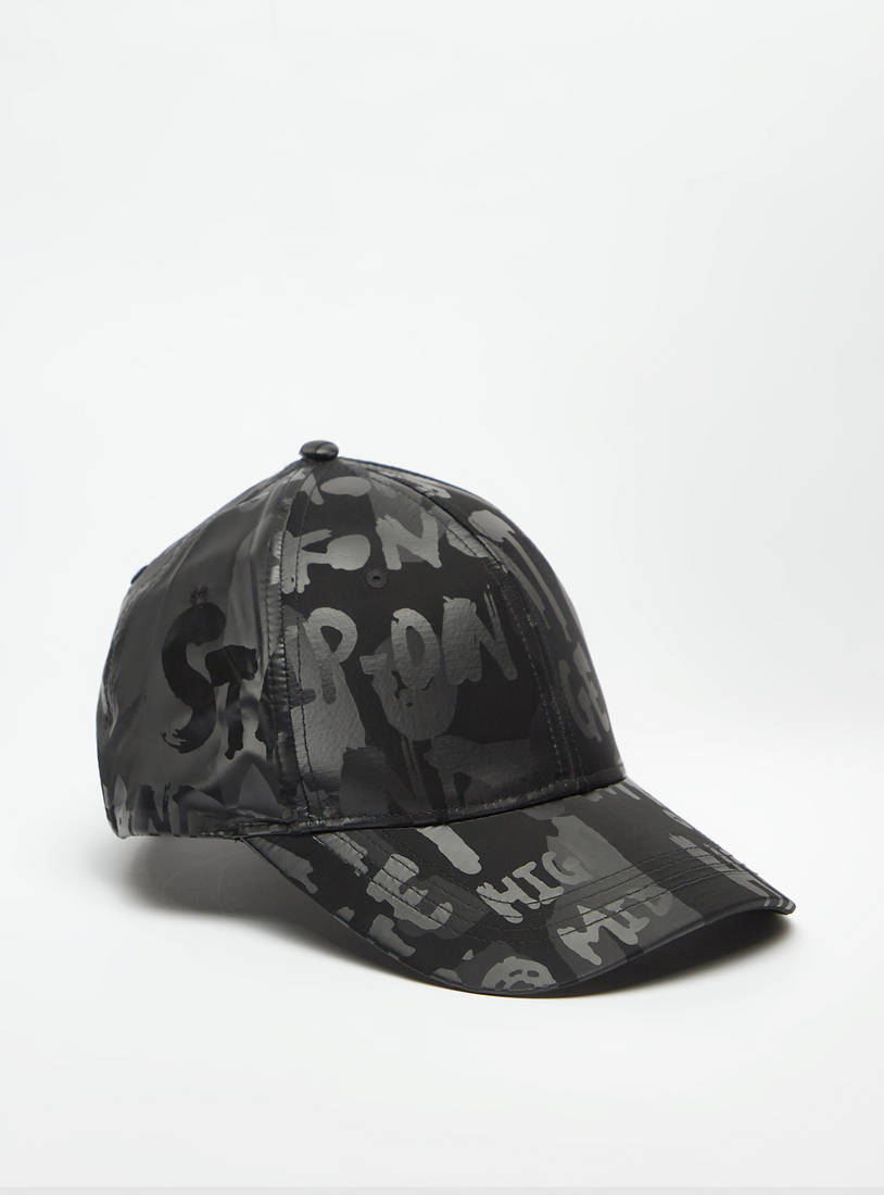 Printed Cap with Strap Back Buckle Closure-Caps & Hats-image-0