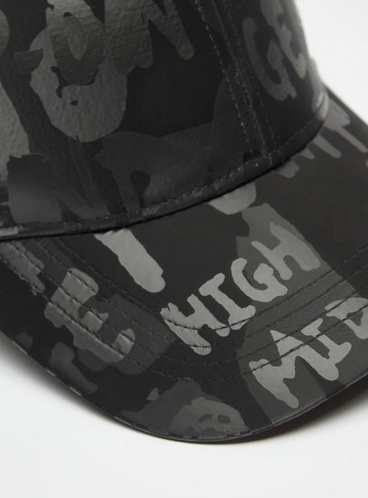Printed Cap with Strap Back Buckle Closure