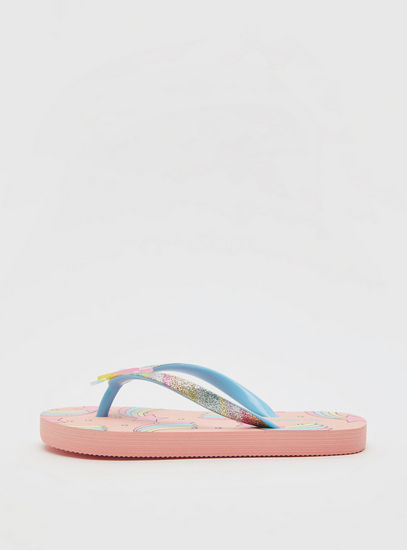 Printed Slip-On Thong Slippers-Flip Flops-image-0