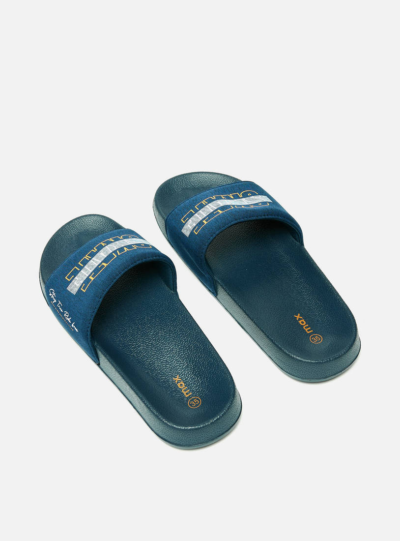 Printed Slip-On Slide Slippers-Sandals-image-1
