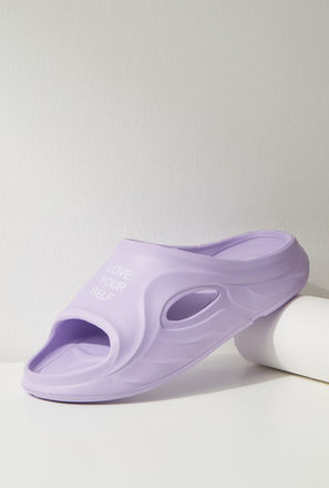 Slogan Print Slip-On Slide Slippers-mxurbnwomen-shoes-flipflops-0