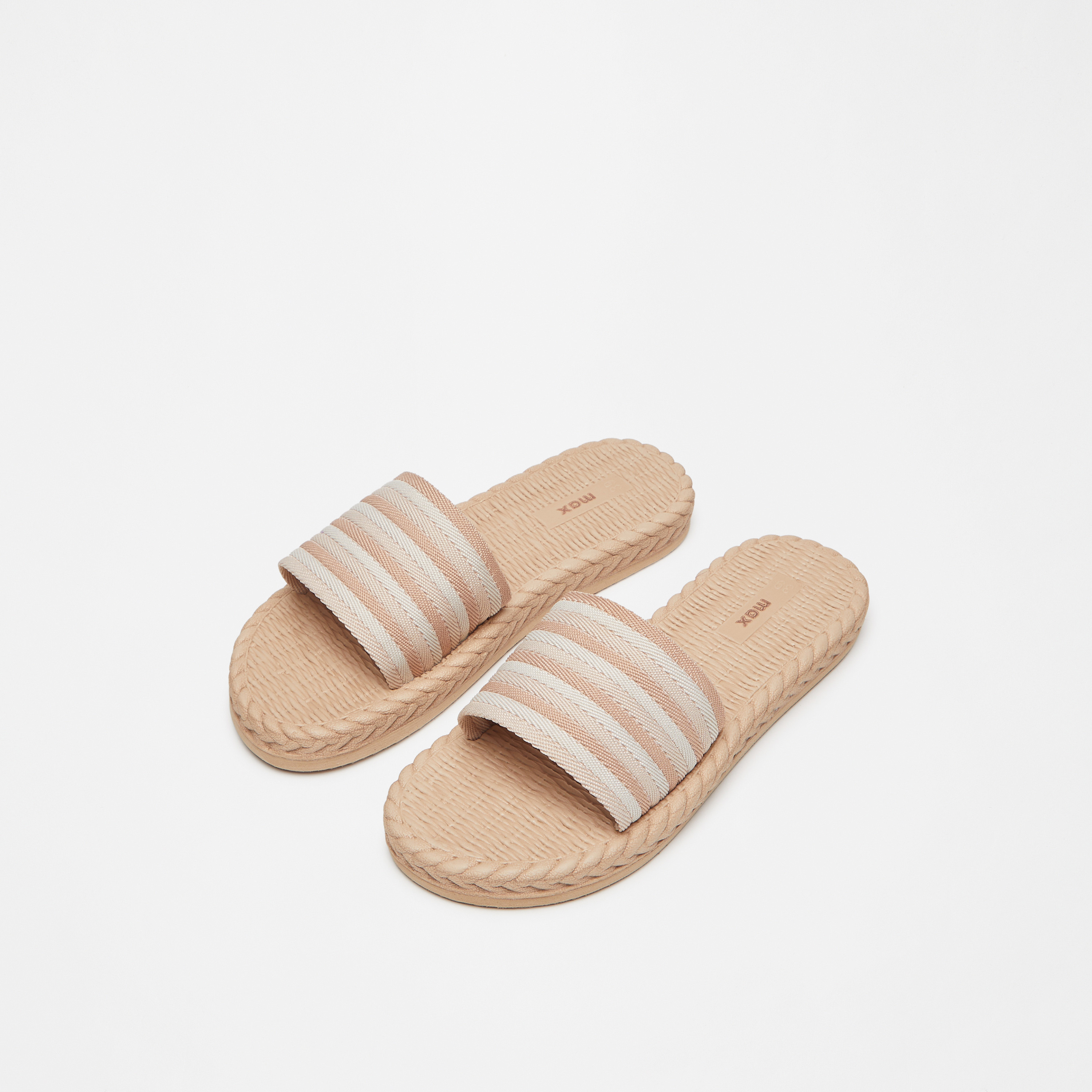 Shop Striped Slide Slippers Online Max Bahrain