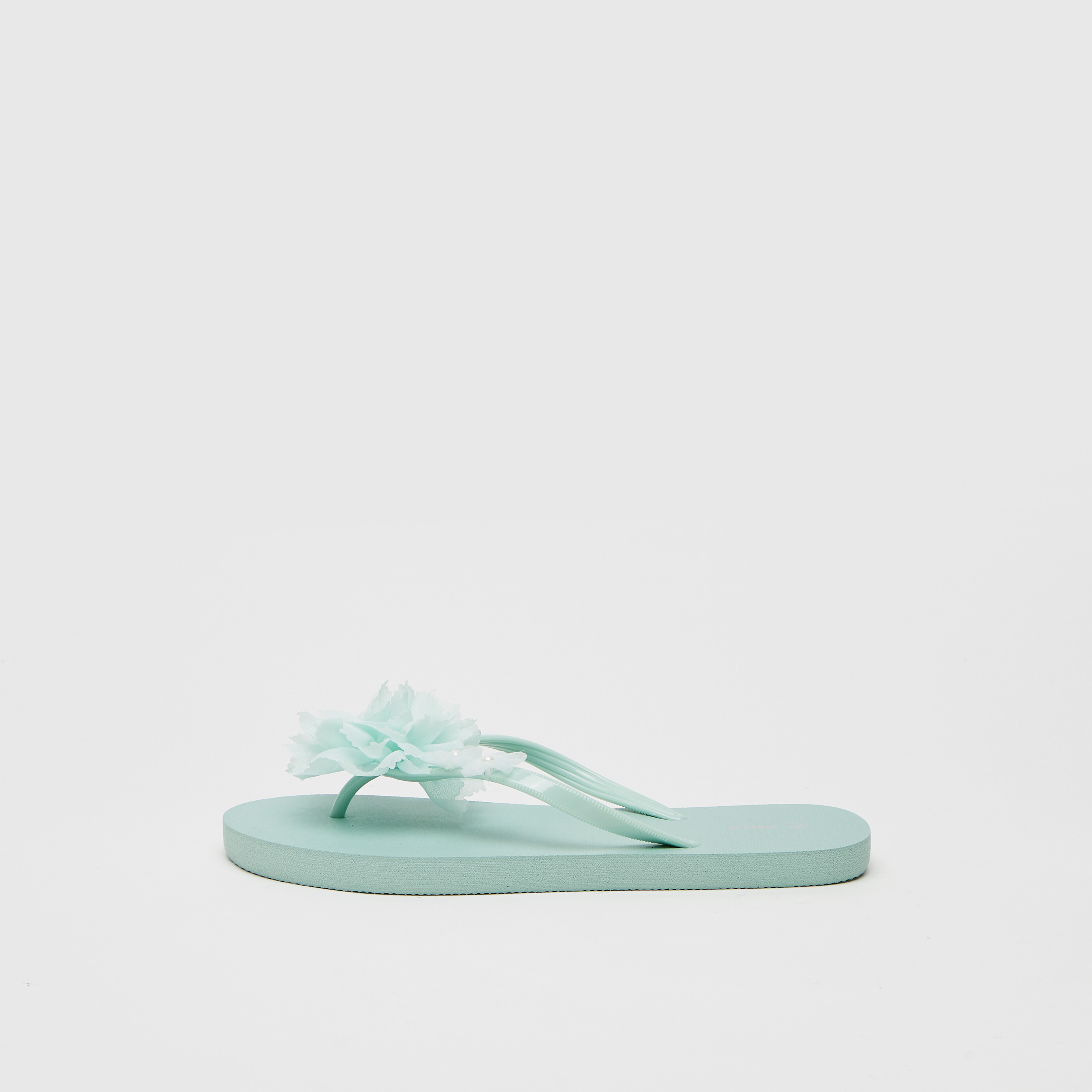 Shop Floral Embellished Beach Slippers 