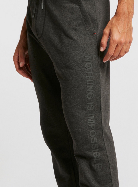 Printed Anti-Pilling Track Pants with Pockets and Drawstring Closure