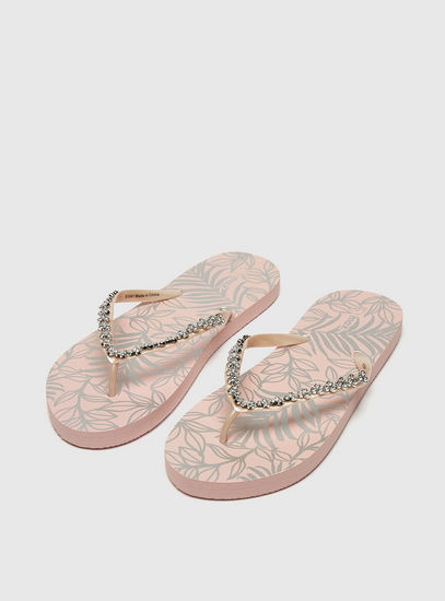 Embellished Beach Slippers