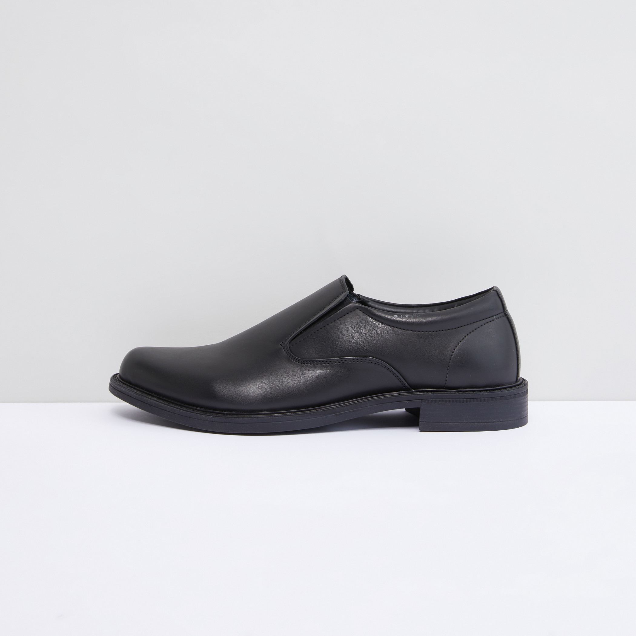 Mens black formal hot sale slip on shoes