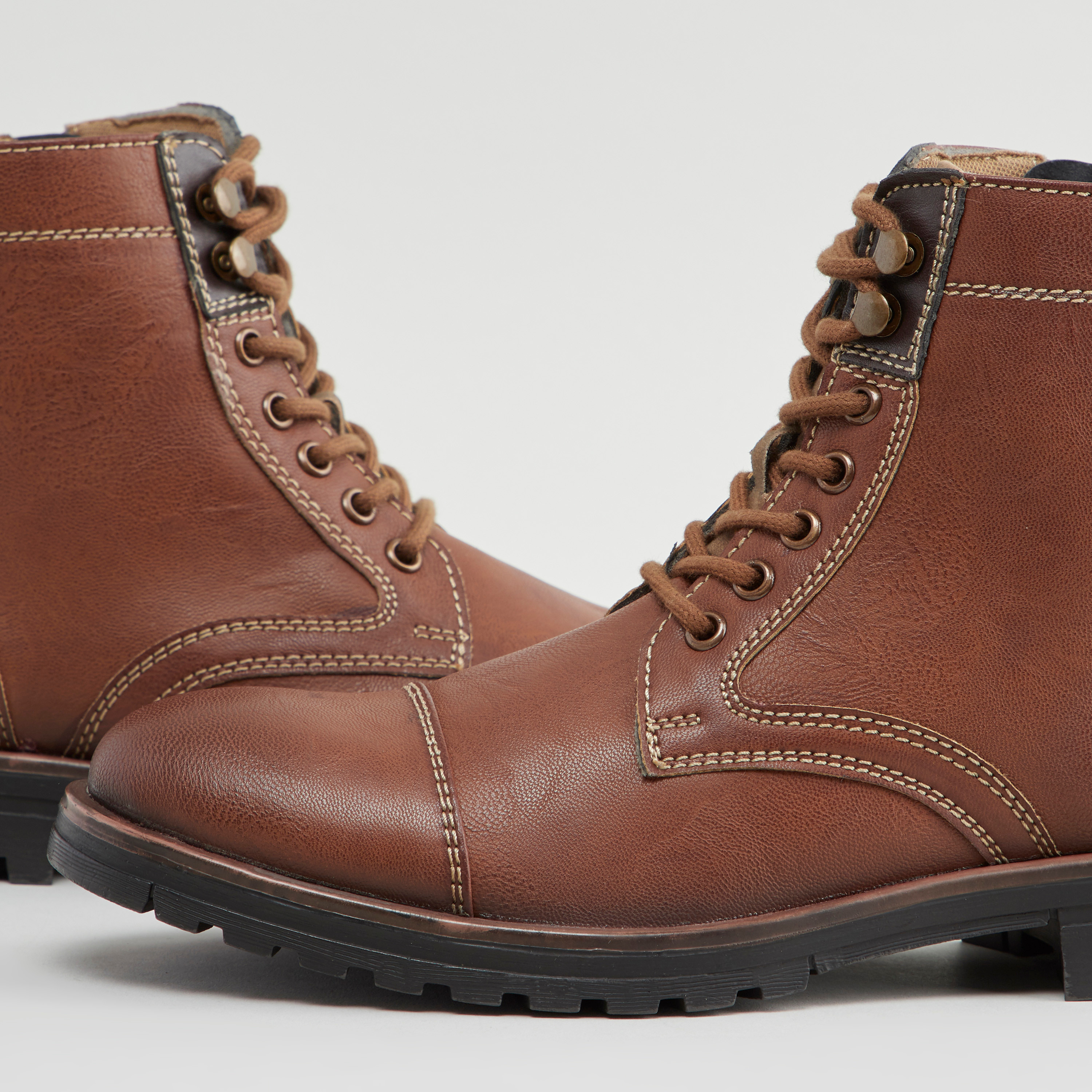 High top 2024 leather boots