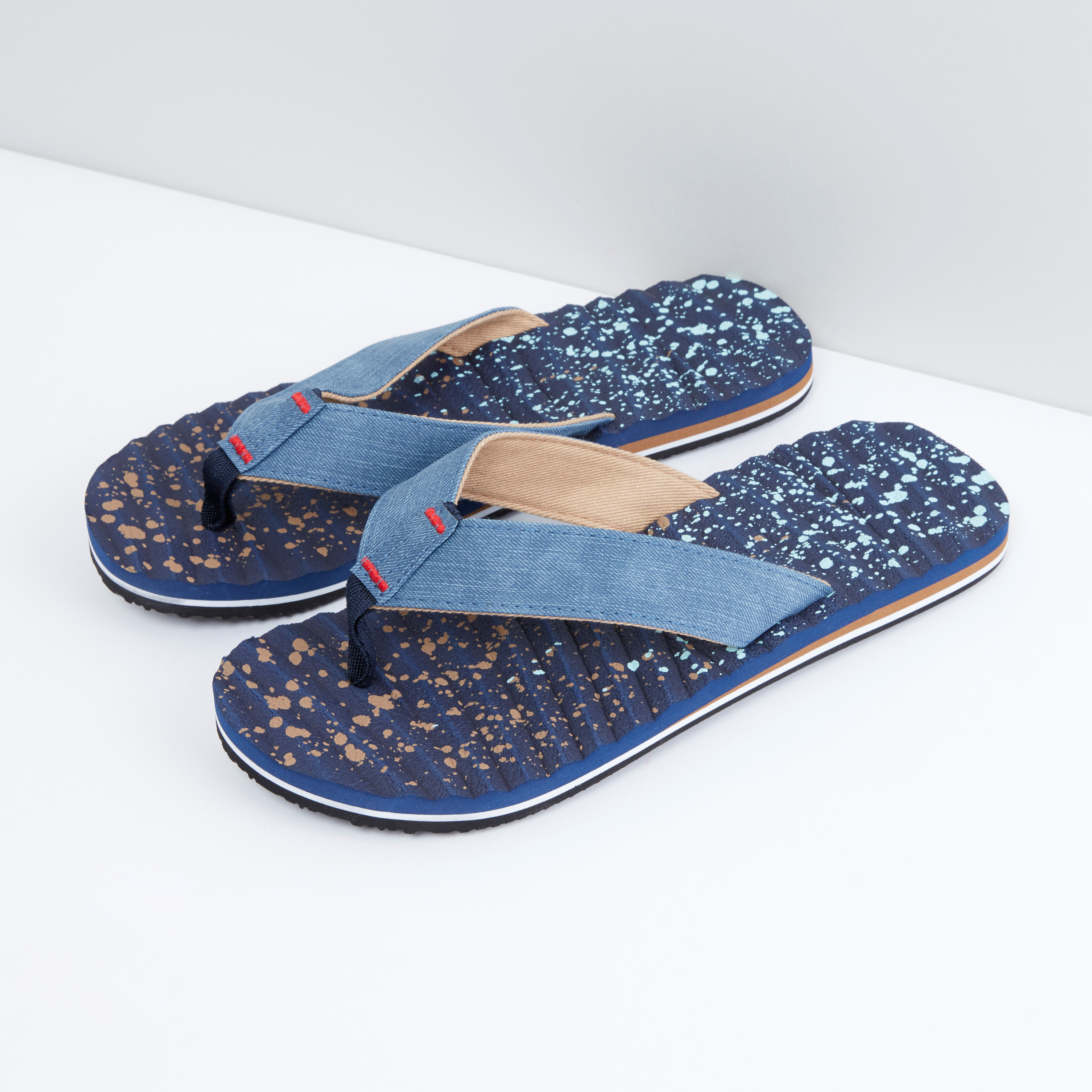 Shop Printed and Textured Flip Flops Online Max UAE