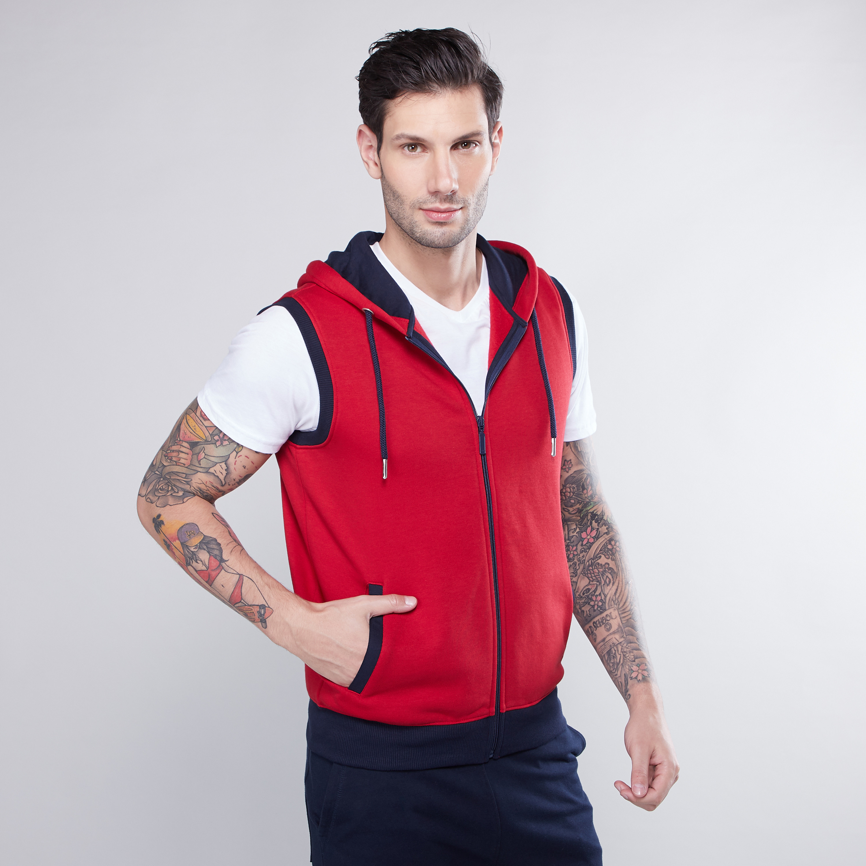 Sleeveless hoodie deals men