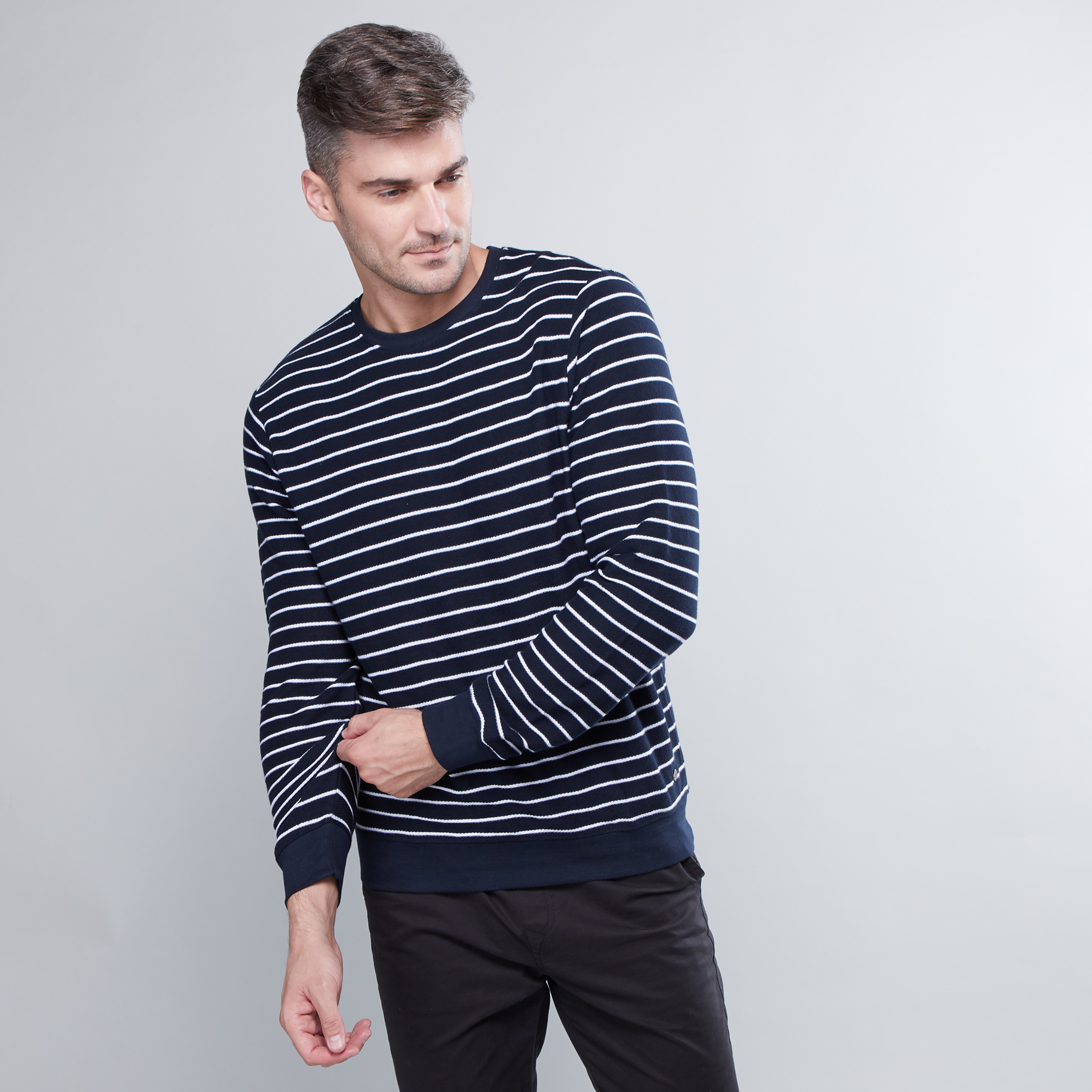 Striped on sale sweatshirts mens