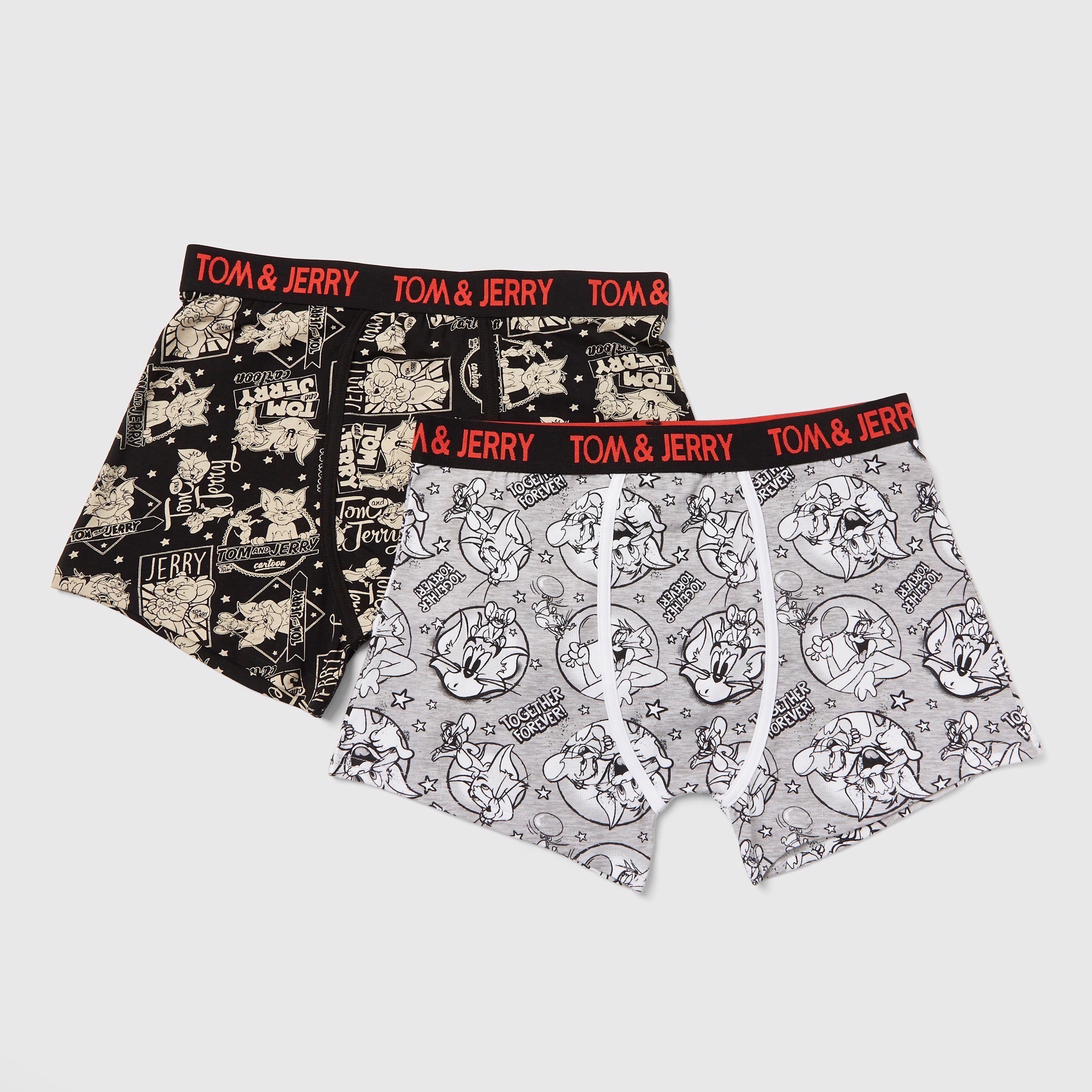 Shop Set of 2 Tom Jerry Print Trunk Briefs with Elasticised