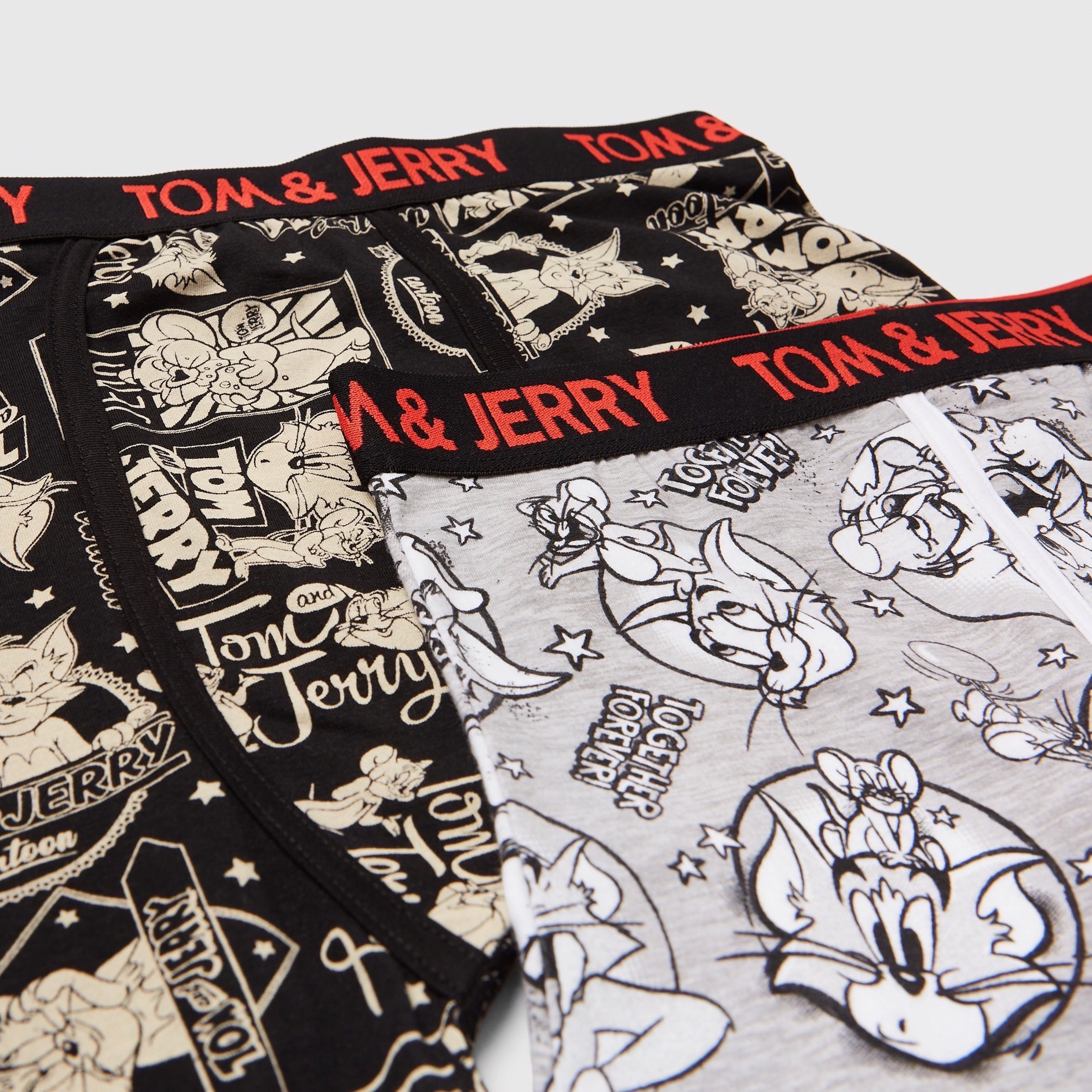 Shop Set of 2 Tom Jerry Print Trunk Briefs with Elasticised