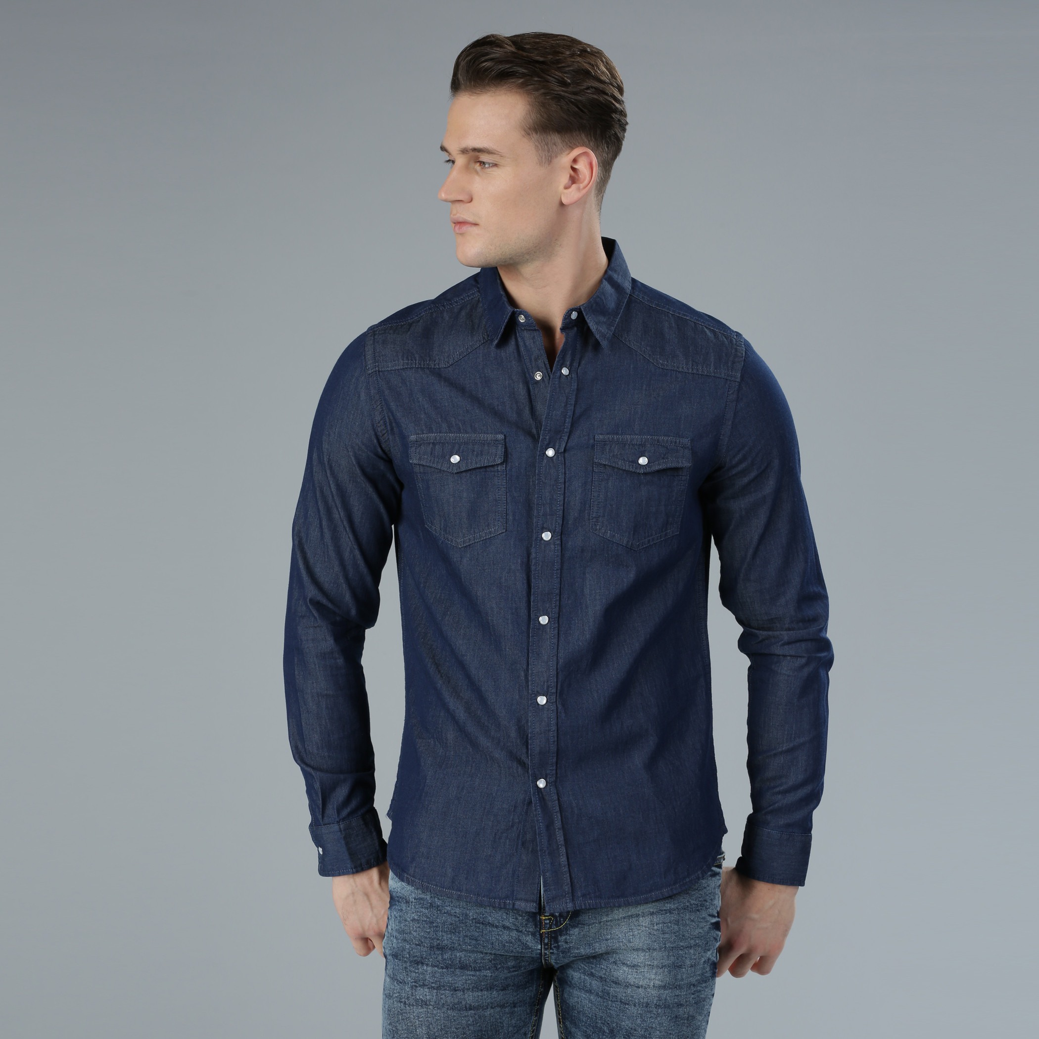 Buy mens denim store shirt