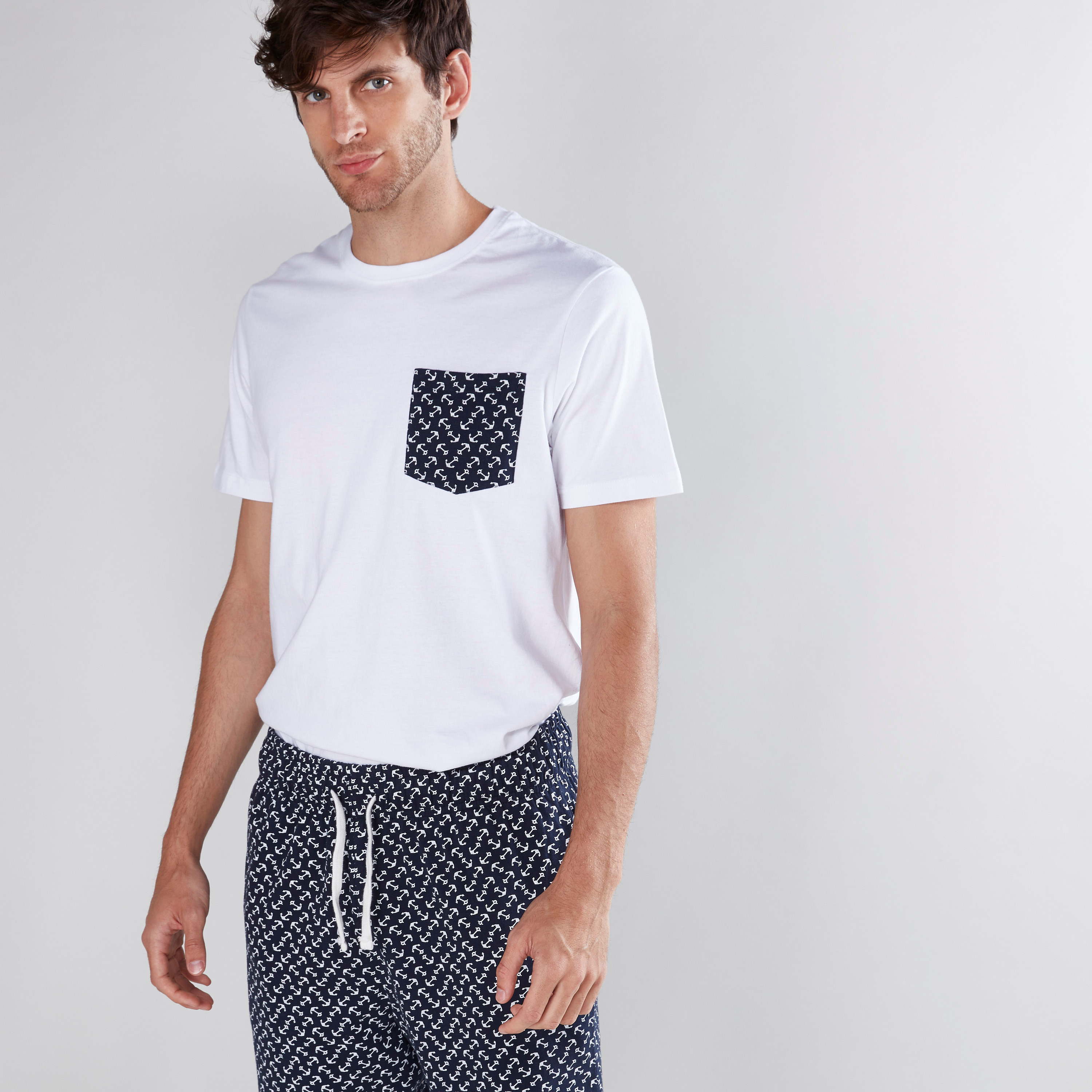 Shop Anchor Printed T Shirt with Shorts Online Max UAE