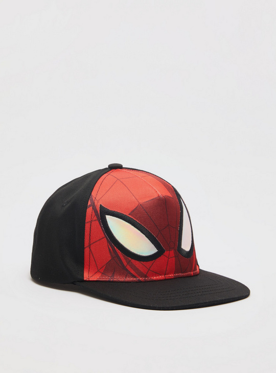 Spider-Man Themed Baseball Cap with Snap Closure