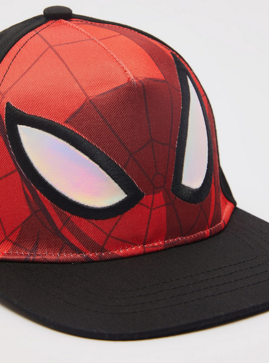 Spider-Man Themed Baseball Cap with Snap Closure