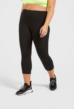 Solid Quick Dry Capris with Elasticised Waistband-mxwomen-clothing-plussizeclothing-activewear-leggings-2