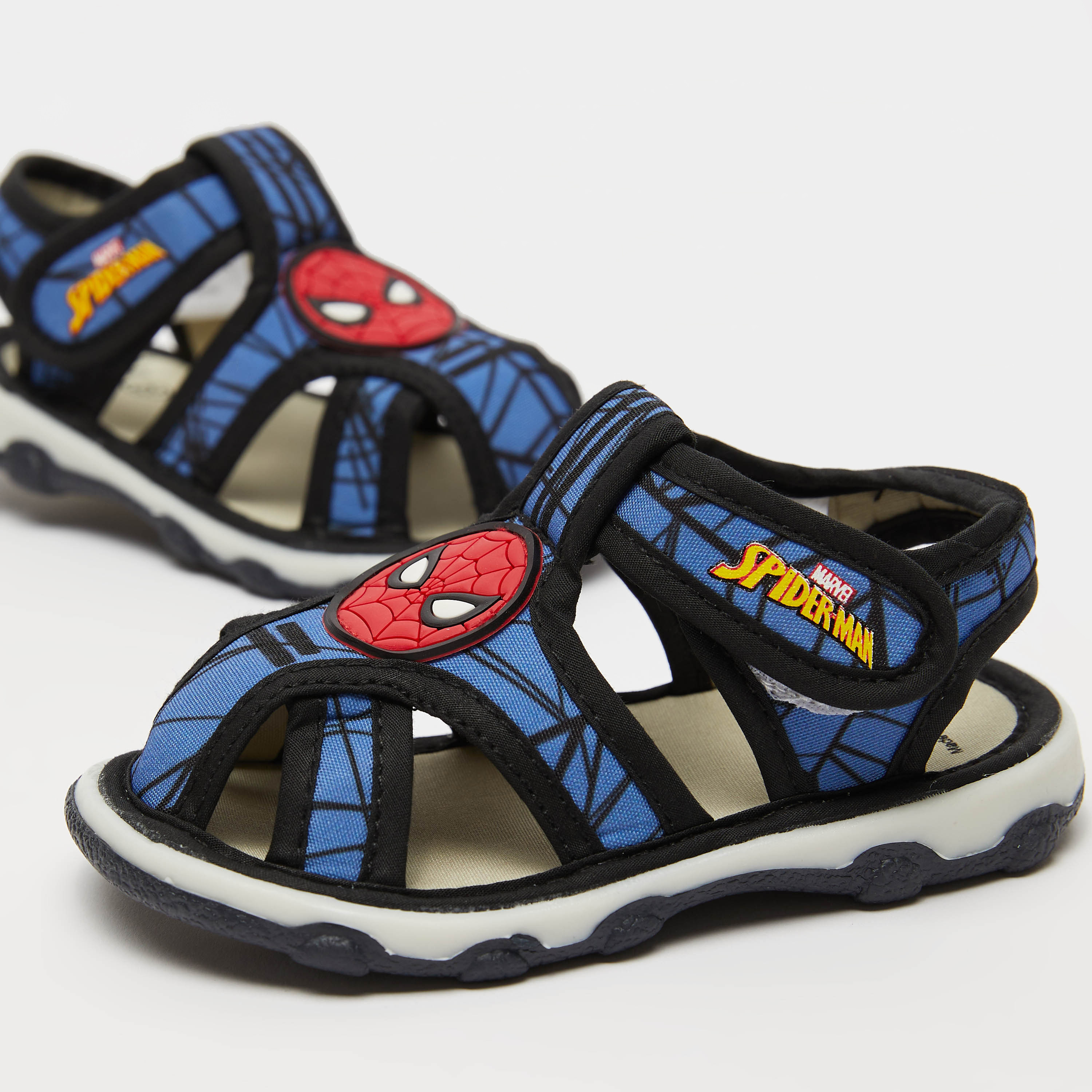 Marvel Toddler Spider-man Sandals - Blue/red 1 : Target