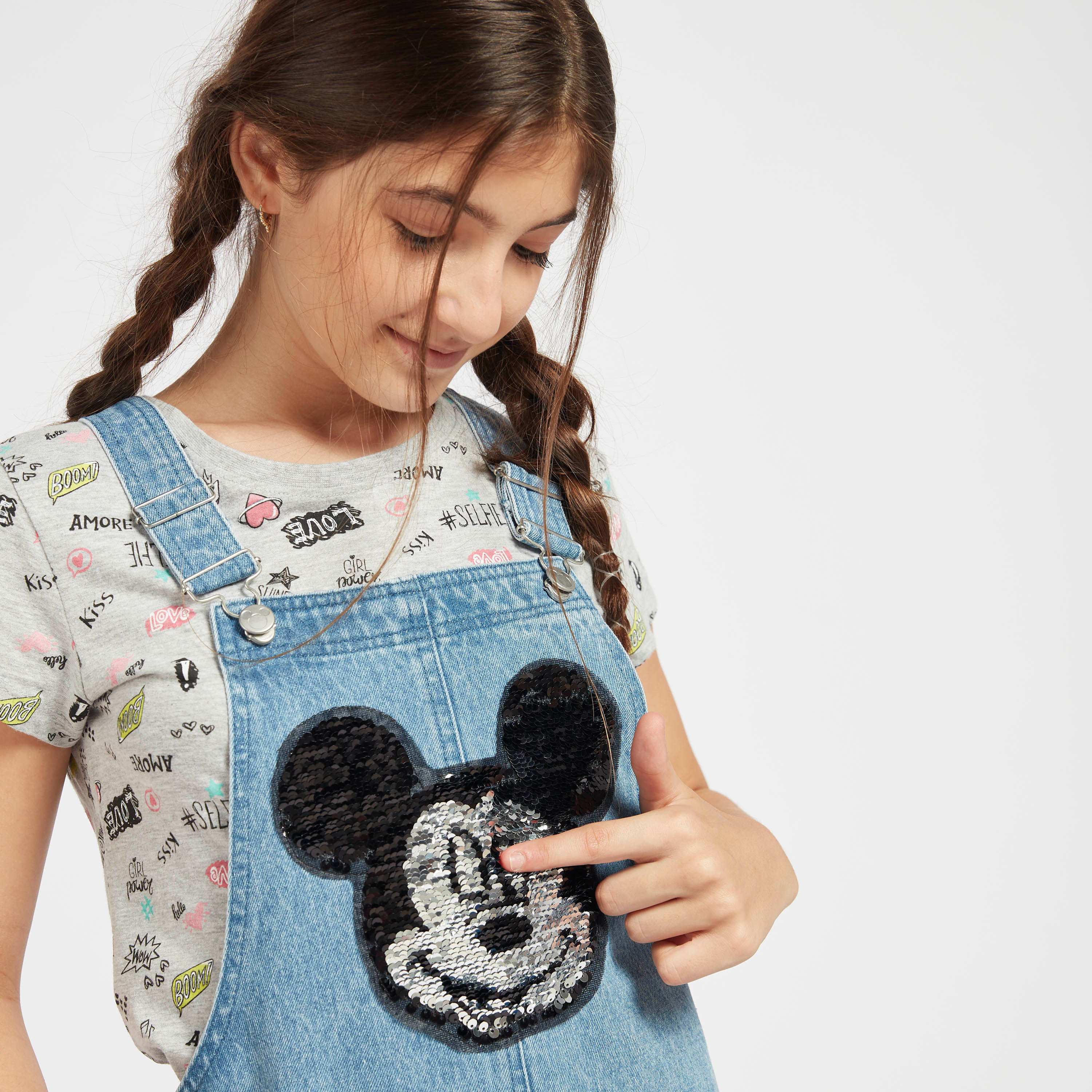 Mickey mouse 2025 dungaree dress