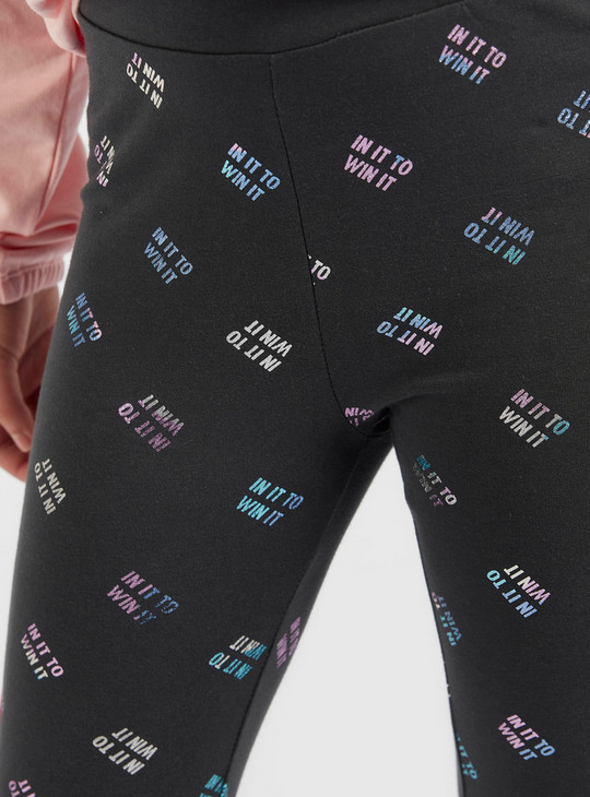 All-Over Print Leggings with Elasticised Waistband
