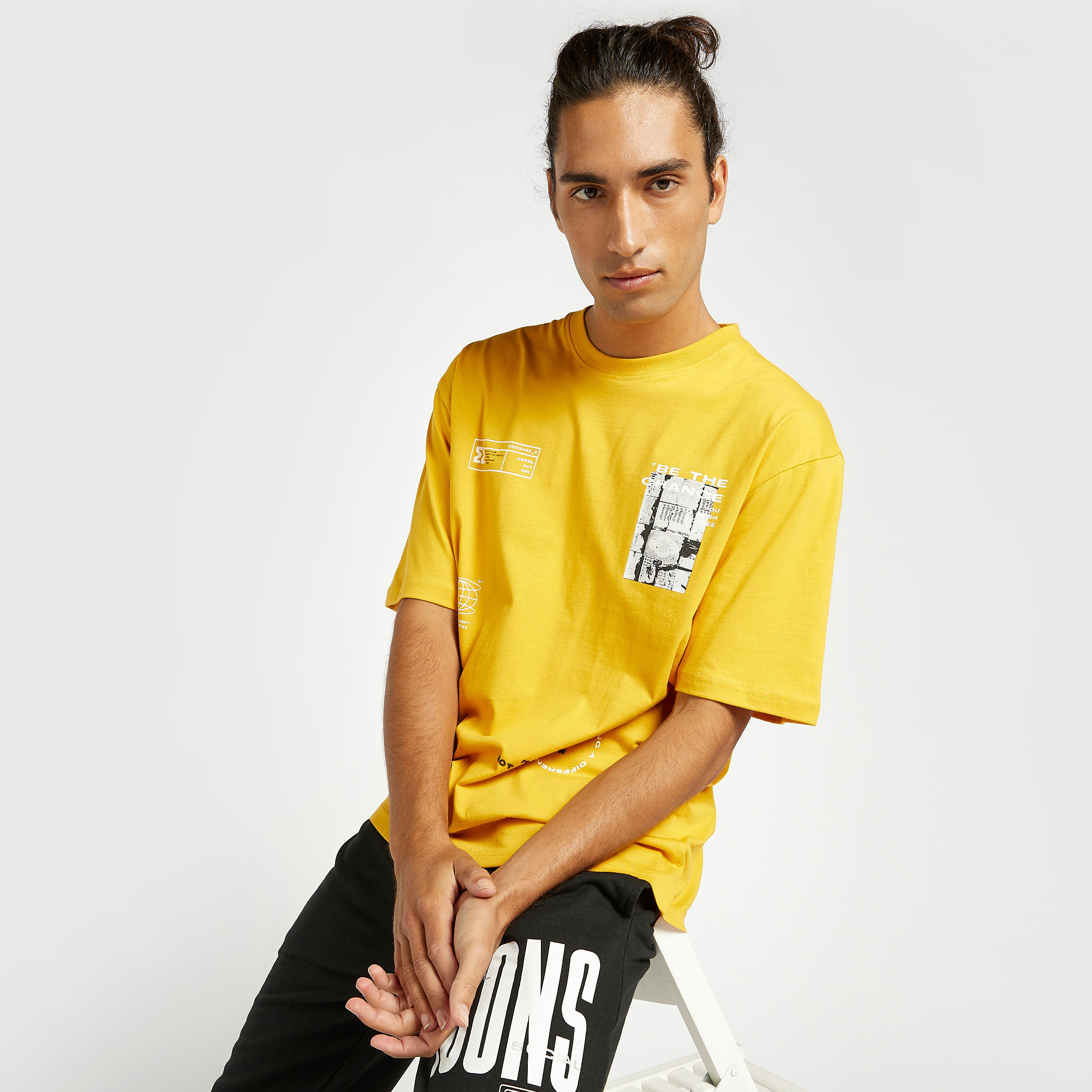 Shop Slim Fit Graphic Print Oversized T 