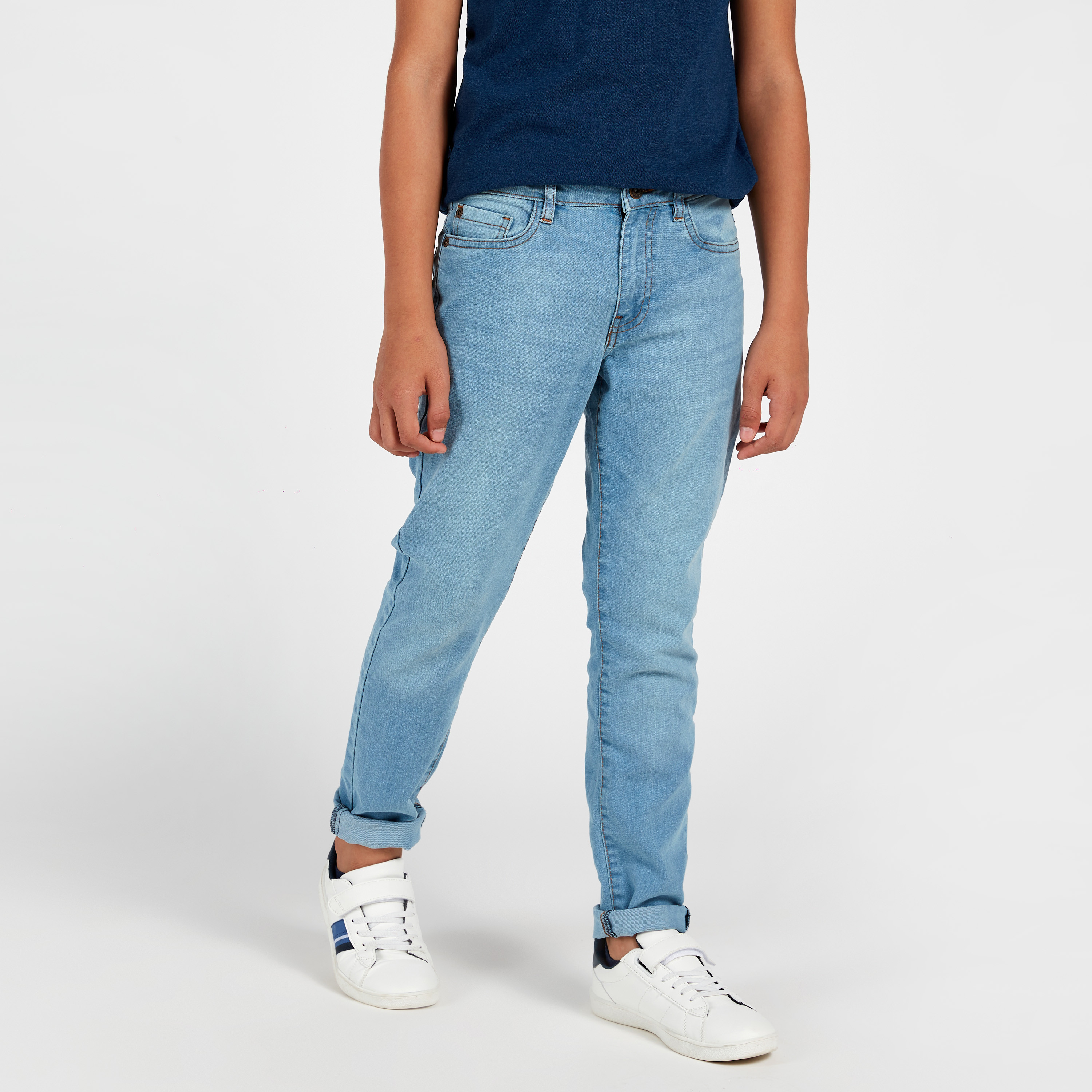 Shop Acid Wash Mid-Rise Denim Jeans 