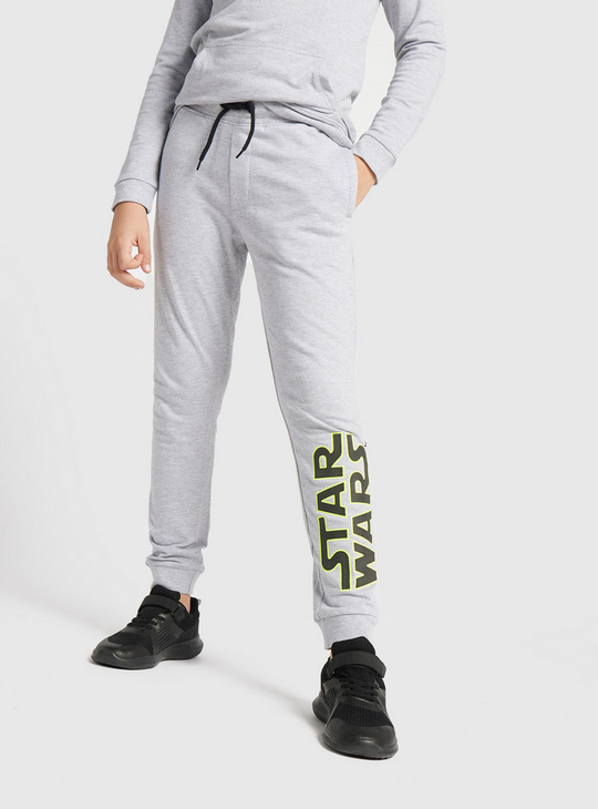 Star Wars Print Hooded Sweatshirt and Jog Pants Set